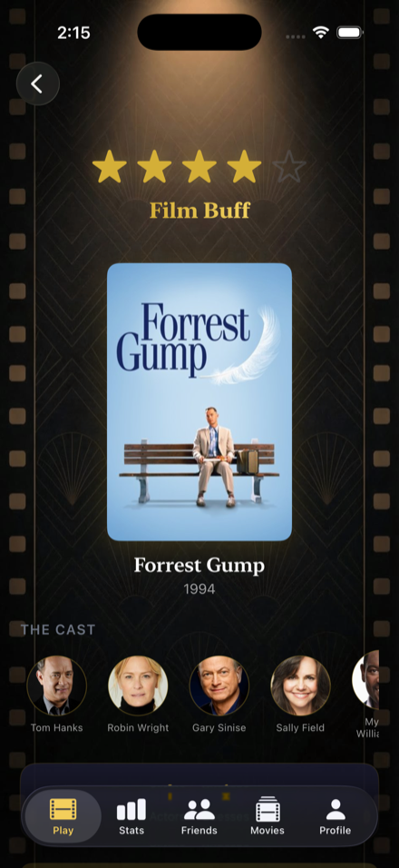 Cast Call results — Film Buff rating