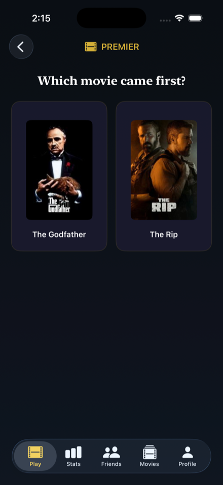 Premier gameplay — which came first?